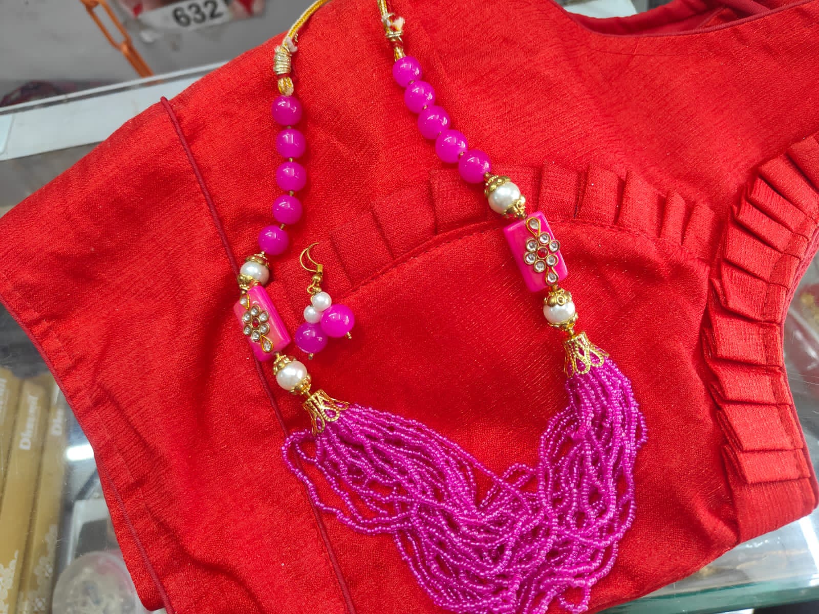Womens Pink Necklace
